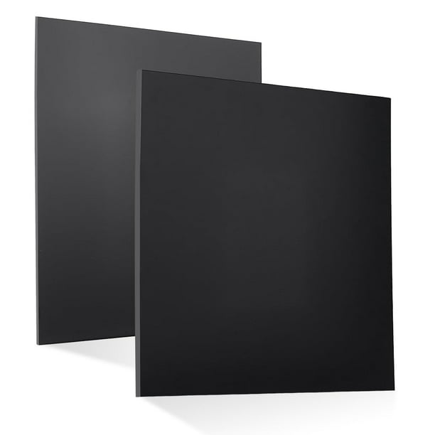 2 láminas de HDPE de 3 mm/6 mm de espesor, en 2 tamaños. Láminas de polietileno de alta densidad, 300 x 300 mm, cuadradas, de plástico sólido.