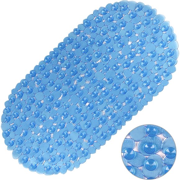 HAHDAXIA Bathtub Mats for Bathroom 27x14 Inch, Pebble Bath Mat for Tub Feels Great on Tired Feet, Friendly Machine Washable Shower Tub Mats with 167 Big Suction Cups, Shower Mat, Bath Tub Mat