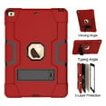 thumbnail image 4 of FIEWESEY Case for iPad 10.2 Inch 9th Gen,Kids Heavy Duty Shockproof Rugged With Stand Protective Case for Apple iPad 10.2 inch 7th/8th/9th Generation Tablet 2019/2020/2021 Released(Red/Black), 4 of 6
