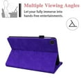 thumbnail image 3 of Embossed Mandala Case for Galaxy Tab A7 Lite 2021, SM-T220 SM-T225 Cover, Allytech Multiple Angle Viewing Stand PU Leather Shockproof Wallet Case for Samsung Galaxy Tab A7 Lite 8.4" 2021, Purple, 3 of 5