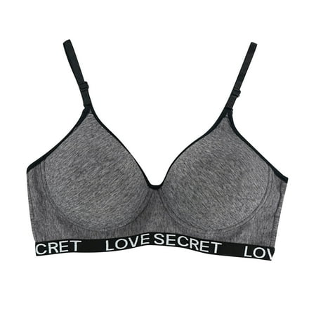Bigersell Seamless Bras for Women On Sale Womens Bras No Underwire Balconette Bra Style B353 V-Neck Seamless Bras Hook and Eye Bra Closure Regular Size Plus Size Sports Bras for Women Gray XL