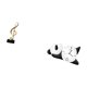 thumbnail image 5 of Figura de escritorio,Escultura de nota musical para escritorio,oficina,decoración del hogar,Reloj de pared,Reloj de pared Panda Decoración del hogar Lindo Creativo,Reloj de pared con forma de, 5 of 8