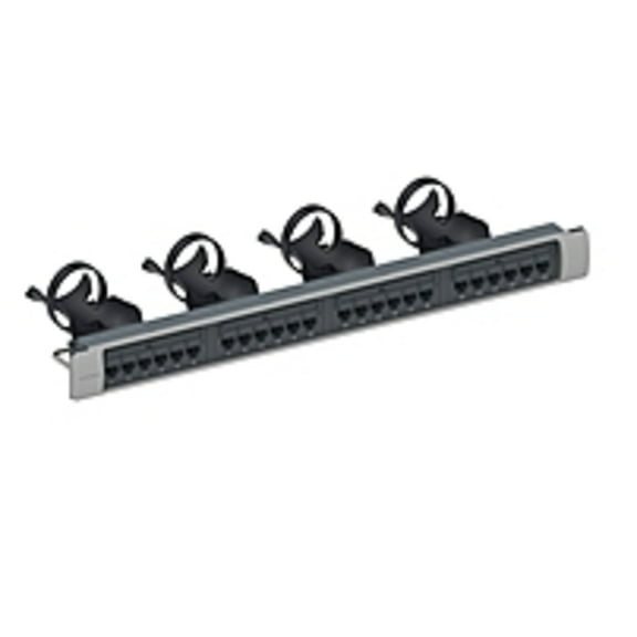 Commscope 760152561 Systimax 360 Gigaspeed Xl 1100gs3 Rj45 Patch Panel - Ipatch Ready - 1u - 24 Ports - Solid - Eia 19-inch Rack - Straight Panel - Powder-coated Steel - Cool Gray And Satin Chrome