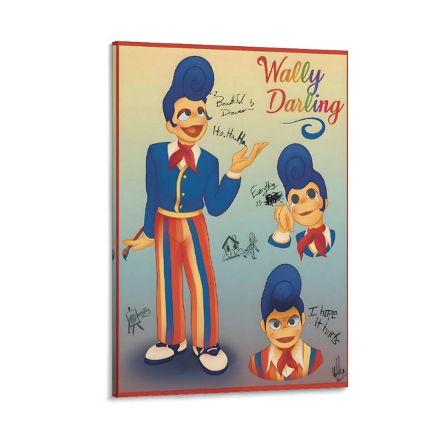 Bienvenido a Casa, Wally Darling Cuadro decorativo colgante - Arte de pared - Póster enmarcado - Decoración de pared - Regalos para familia, amigos y aficionados 40*60 cm