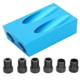 thumbnail image 1 of 7Pcs/Set Hole Screw Jig 15° Angle Drill Woodworking Guide Oblique Locator, 1 of 11