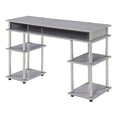 thumbnail image 1 of Convenience Concepts Designs2Go No Tools Student Desk in Light Gray Wood Finish, 1 of 6