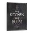thumbnail image 1 of Cuadro decorativo - My kitchen my rules, Rahma Projekt 30x40 Canvas Lab Frases, 1 of 2