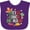 Purple, variant on Inktastic My 1st Cinco De Mayo with Sombrero Red Chili Pepper Taco and Cactus Boys or Girls Baby Bib