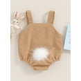 thumbnail image 5 of Inevnen Baby Girl Boy Easter Outfits Newborn Infant Rabbit Romper Corduroy Bunny Ears Jumpsuit Summer Clothes, 5 of 8