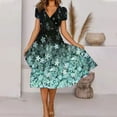 thumbnail image 2 of Ketyyh-chn99 Robes pour Femmes Été Grande Taille Décontractées Robe de Plage d'Été Robe d'Été Manches à Volants Ample Fluide Plissée Robe Mini GN1,m, 2 of 5