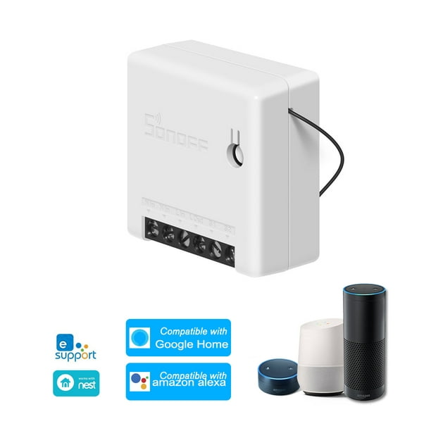 Prise intelligente Smart Connectée WIFI Compatible avec Alexa Google Home  Prise de Courant Compacte Contrôle 2pcs