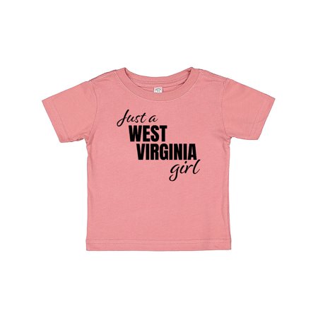 

Inktastic Just a West Virginia Girl Born and Raised Gift Baby Girl T-Shirt