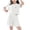 White, variant on CYRBOKO Girls Athletic Outfit Sets, Short Sleeve Quick-dry Tennis Elastic Waist Summer T-shirts with Skorts Sky Blue Size 10-12 T