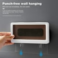 thumbnail image 5 of Funda para teléfono de ducha - Funda para teléfono montada en la pared - Pantalla táctil de baño - Funda impermeable para teléfono celular - Funda para teléfono montada en la pared - para teléfonos de menos de 6,8 pulgadas JM, 5 of 5