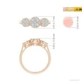thumbnail image 4 of ANGARA Natural 0.31 Ct. Diamond Side Stone Ring in 14K Rose Gold for Women (Ring Size: 3), 4 of 9