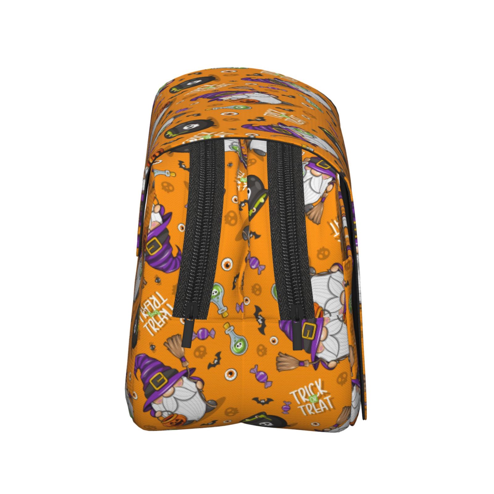 Rateoe Halloween Witches Gnome Pattern Double Clamshell Pen Case, Storage Organizer with Two Zipper Compartments– Holds Up to 50 Pencils & Pens