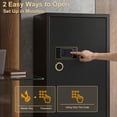 thumbnail image 4 of Tigerking Large Heavy Duty Safe Box, 11.5 Cu.ft. Home Safe with Touchscreen Keypad, Adjustable Shelves, Ideal for Home Office Business, 180lb, Black, 4 of 9