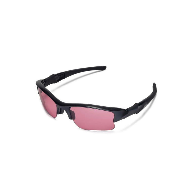 Walleva Pink Replacement Lenses for Oakley Flak Jacket Sunglasses