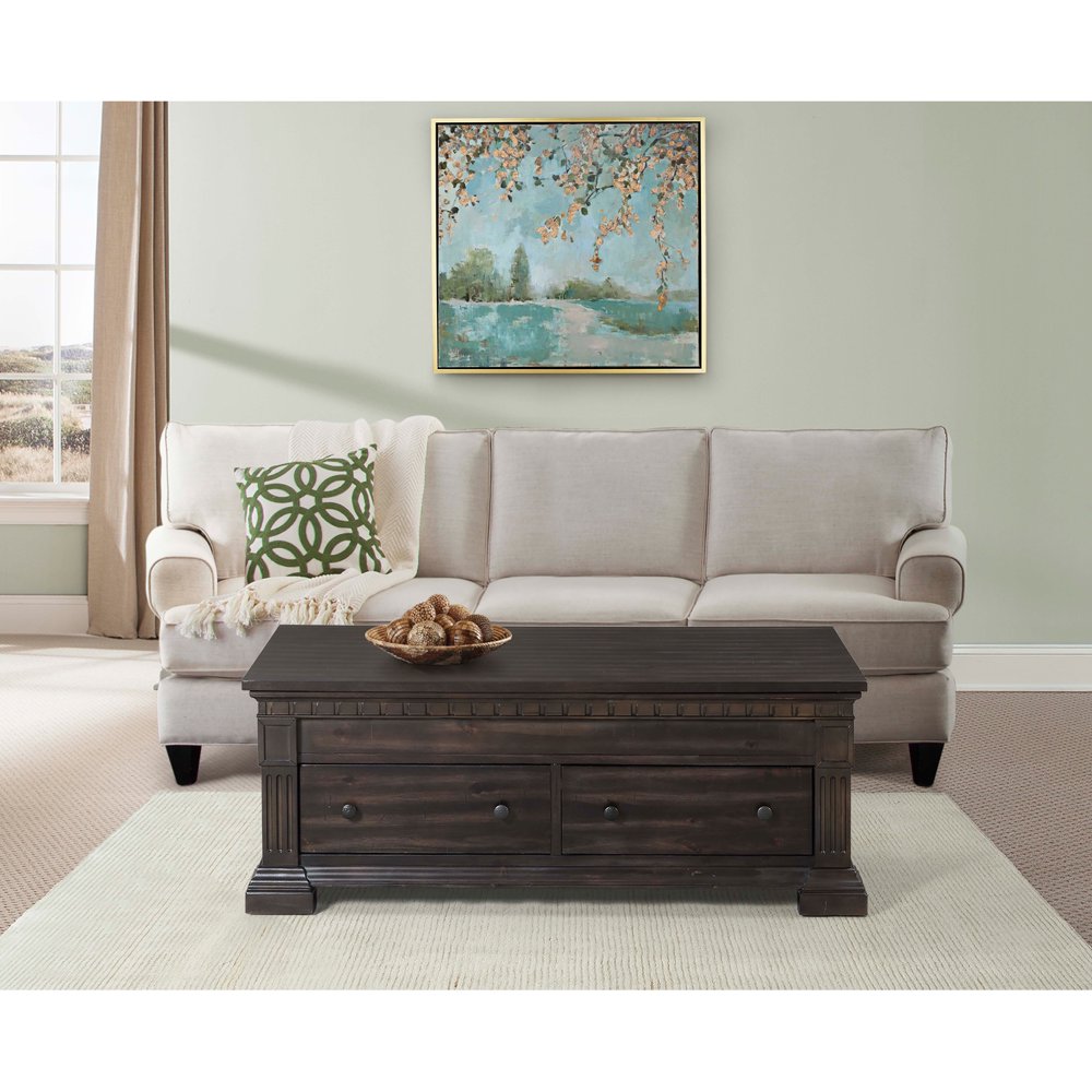 Picket House Furnishings Steele Lift Top Coffee Table, Gray Oak