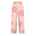 thumbnail image 3 of Casual Pants for Women Retro Printed Loose Pocket Patchwork Cotton Linen Casual Pants, 3 of 6