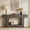 Dark Gray, variant on 63" Farmhouse 2-Tier Console Table, U-Shaped Base Entryway Table, Narrow Wood Sofa Table Behind Couch for Living Room & Hallway (Vintage Brown)