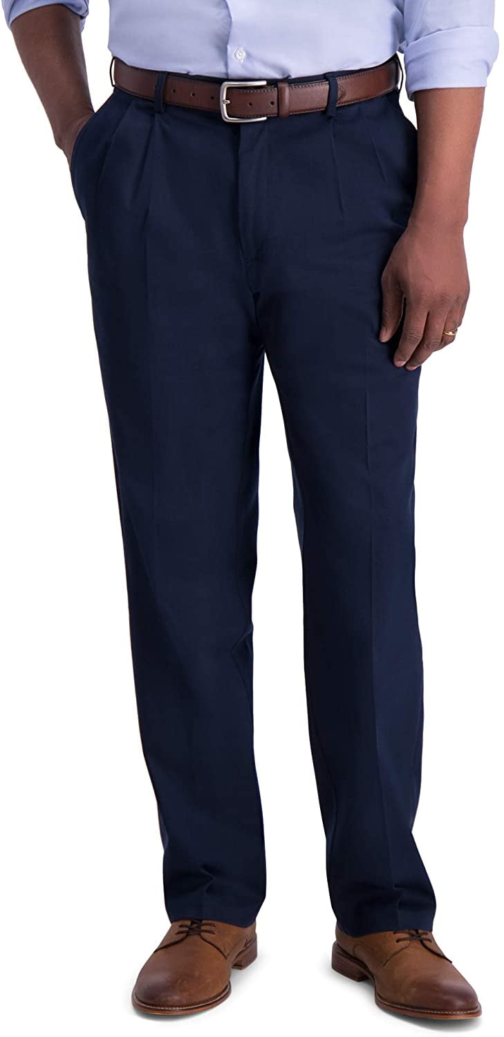 Haggar Mens Iron Free Premium Khaki 