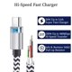 thumbnail image 4 of QQLIKE - Cable USB tipo C, paquete de 5 cables USB C trenzados de nailon 3A, cargador de carga rápida para Samsung Galaxy S9/S8 Note8/9 20 10 S21 S20 S10 Plus C, 4 of 5
