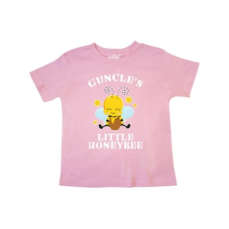 

Inktastic Cute Bee Guncle s Little Honeybee with Stars Gift Toddler Boy or Toddler Girl T-Shirt