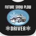 thumbnail image 4 of Inktastic Future Snow Plow Truck Driver Boys or Girls Baby Bib, 4 of 4