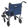 thumbnail image 5 of Drive Medical Fly Lite Ultra Lightweight Transport Wheelchair, Blue Frame, 17 lbs, 5 of 5