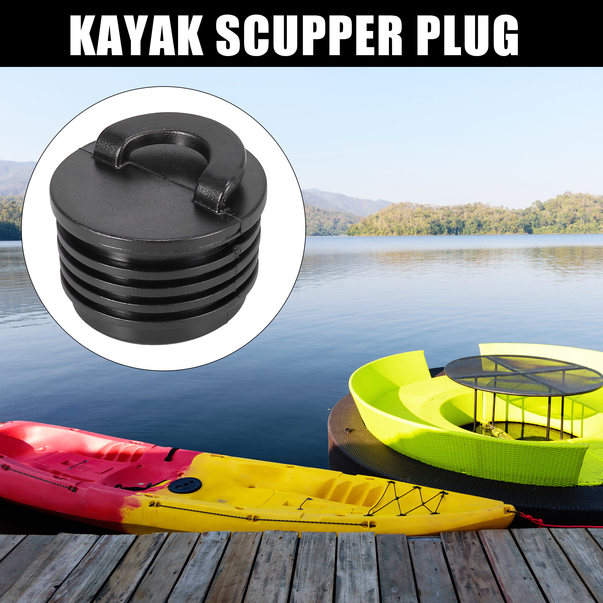 16pcs Durable 18 mm Kayak Boat Drain Holes Plugs Bungs Scupper Plug Kit 