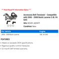 thumbnail image 2 of Accessory Belt Tensioner - Compatible with 2006 - 2008 Buick Lucerne 3.8L V6 GAS 2007, 2 of 2