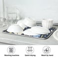 thumbnail image 7 of Yayeee Dish Drying Mat for Kitchen Counter Ultra Absorbent Easy Clean Pad 24x18", Navy Floral Pattern, 7 of 7