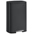 thumbnail image 1 of SONGMICS Kitchen Trash Can, 8-Gallon (30 L) Garbage Can with Lid, Stainless Steel, Soft Close and Stays Open, Inner Bucket, Wide Non-Slip Pedal, Ink Black, 1 of 6