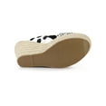 thumbnail image 5 of BLISSFUL STEP Women's Polka Dots Platform Espadrille Wedge Heels Sandals, 5 of 7