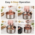 thumbnail image 5 of 2PC Upgrade 6/12 Ball Manual Meatball Maker Tool, Stainless Steel Meatball Making Mold, Home Cooking Too, Quick & Easy Meatball Making Tool for Uniformly Shaped Meatballs，12 Holes, 5 of 8