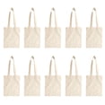 thumbnail image 1 of Bolsas de lona, bolsas de lona en blanco reutilizables multiusos para usar como bolsas de supermercado, bolsas de compras, bolsas de bricolaje, 1 of 5