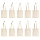 thumbnail image 1 of Bolsas de lona, bolsa de lona en blanco reutilizable multiusos para bolsas de comestibles, bolsas de compras, bolsas de bricolaje, 1 of 5