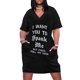 thumbnail image 1 of Quiero que me azotes Sarcástico Sumiso Vestido suelto de bolsillo Conjuntos elegantes de mujer Vestido de verano Mujer 2025 Ropa de mujer de moda, 1 of 7