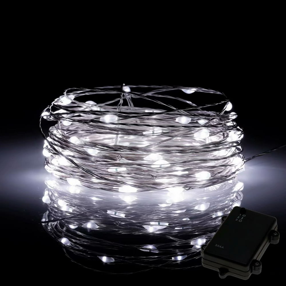 TORCHSTAR LED String Lights, Waterproof Outdoor String Lights, Battery Operated String Lights
