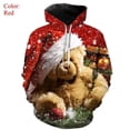 thumbnail image 3 of Sudadera con capucha con estampado 3D de Feliz Navidad para hombre, sudadera con capucha de muñeco de nieve, sudaderas divertidas y lindas para adultos y niños, sudadera con capucha de talla grande, 3 of 5