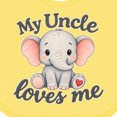 thumbnail image 4 of Inktastic My Uncle Loves Me Boys or Girls Baby Bib, 4 of 4