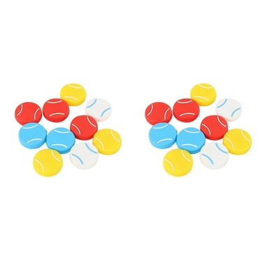 20PCS Tennis Racket Vibration Dampeners Tennis Shape Tennis Racquet Shock Absorbers Tennis Racket Strings Dampers