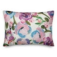 thumbnail image 2 of Creative Products Painted Florals Pink 14 x 20 Indoor / Outdoor Pillow, 2 of 3