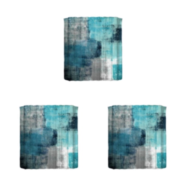 Cortina de Ducha Impermeable Inteprter Abstracta 180X180cm