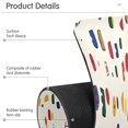 thumbnail image 4 of Colorful Art Shapes Pattern Single Compact Faucet Drying Pad 14.7x5.4in Absorbent Mat for Small Sinks, Vanity Countertops, 4 of 10