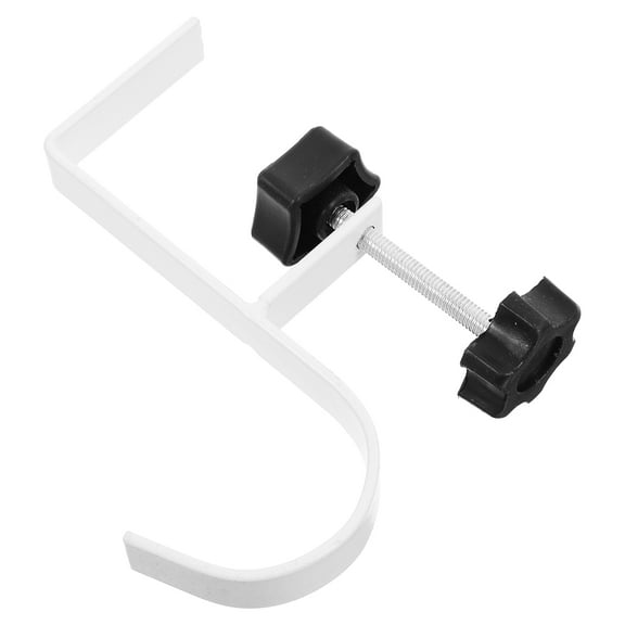 Worgeous Clamp-on Hook Garage Hook Clamp Desk Hook For Bag Purse Hanger For Table Sleek Office Desk Edge Hook Clamp On Desk Accessories