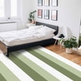 thumbnail image 6 of Stripe Area Rug 2'7''x5' Sage Green and White Striped Geometric Washable Area Rugs Non Shedding Floor Carpet Rubber Backing Non-Slip Indoor Mats for Living Room Bedroom Kitchen, 6 of 8