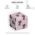 thumbnail image 4 of Tissue Dachshund Dog Puppy Box Cover Holder, Square by Xecao - Leather Decorative Organizer for Tabletop, Bathroom, Car, Office, 4 of 8