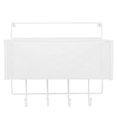 thumbnail image 4 of Leylor Cesta de Almacenamiento - Soporte de Cesta de Almacenamiento de Pared para el hogar Estante de Almacenamiento de cosméticos para baño de Cocina(Blanco), 4 of 5